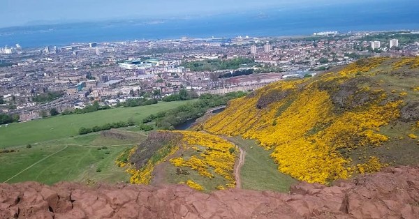 View over Portobello and Easter Road from Arthur's Seat